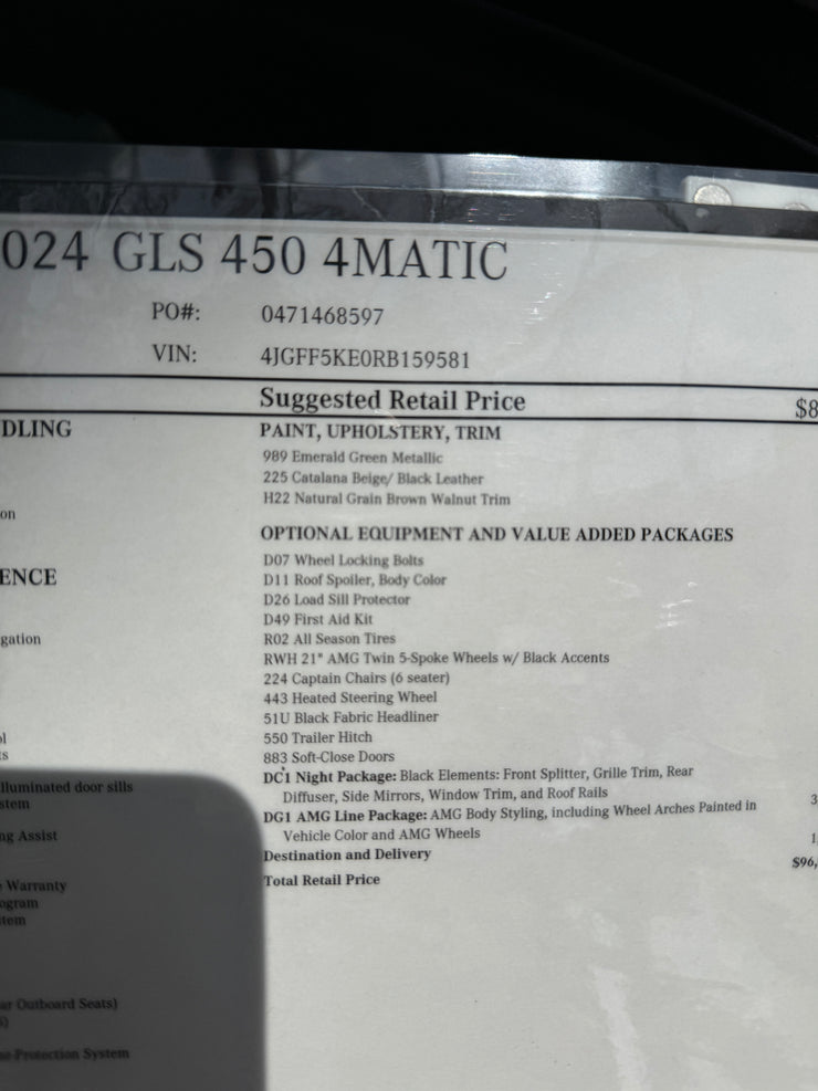 2024 Mercedes-Benz GLS 450 4Matic