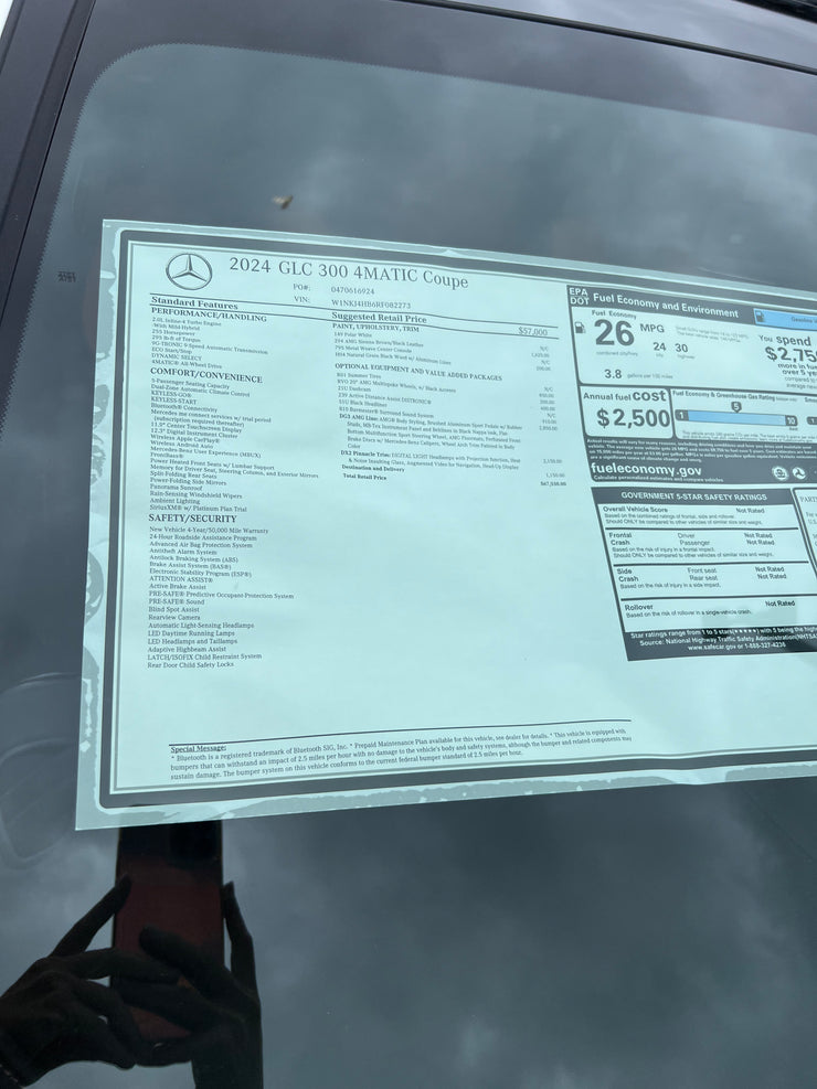New 2024 Mercedes-Benz
GLC GLC 300 Coupe SUV
Value Your Trade